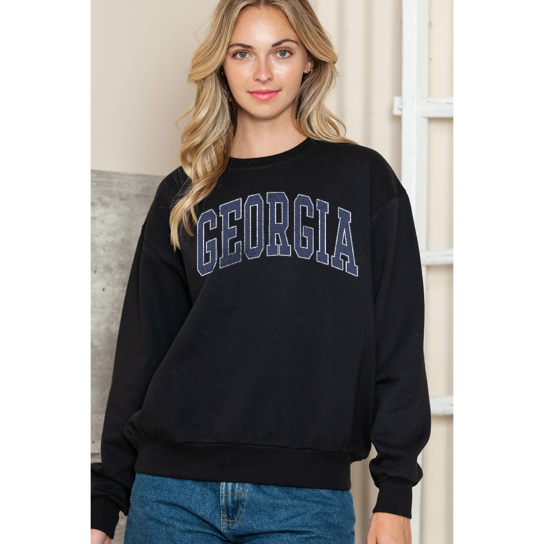 Georgia Crewneck Sweater - Adult & Kids T-Shirts, Sweatshirts & Hoodies apparel design preview 1