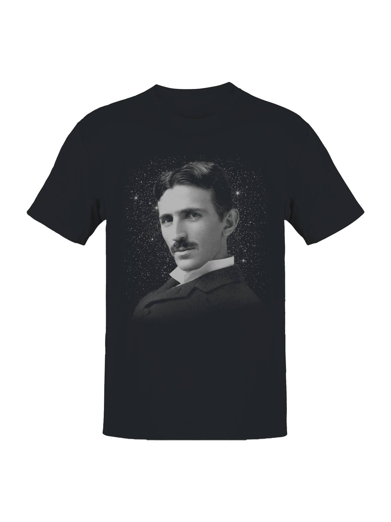 Visionary Inventor Cosmic Portrait Men's - Adult & Kids T-Shirts, Sweatshirts & Hoodies apparel design preview 1