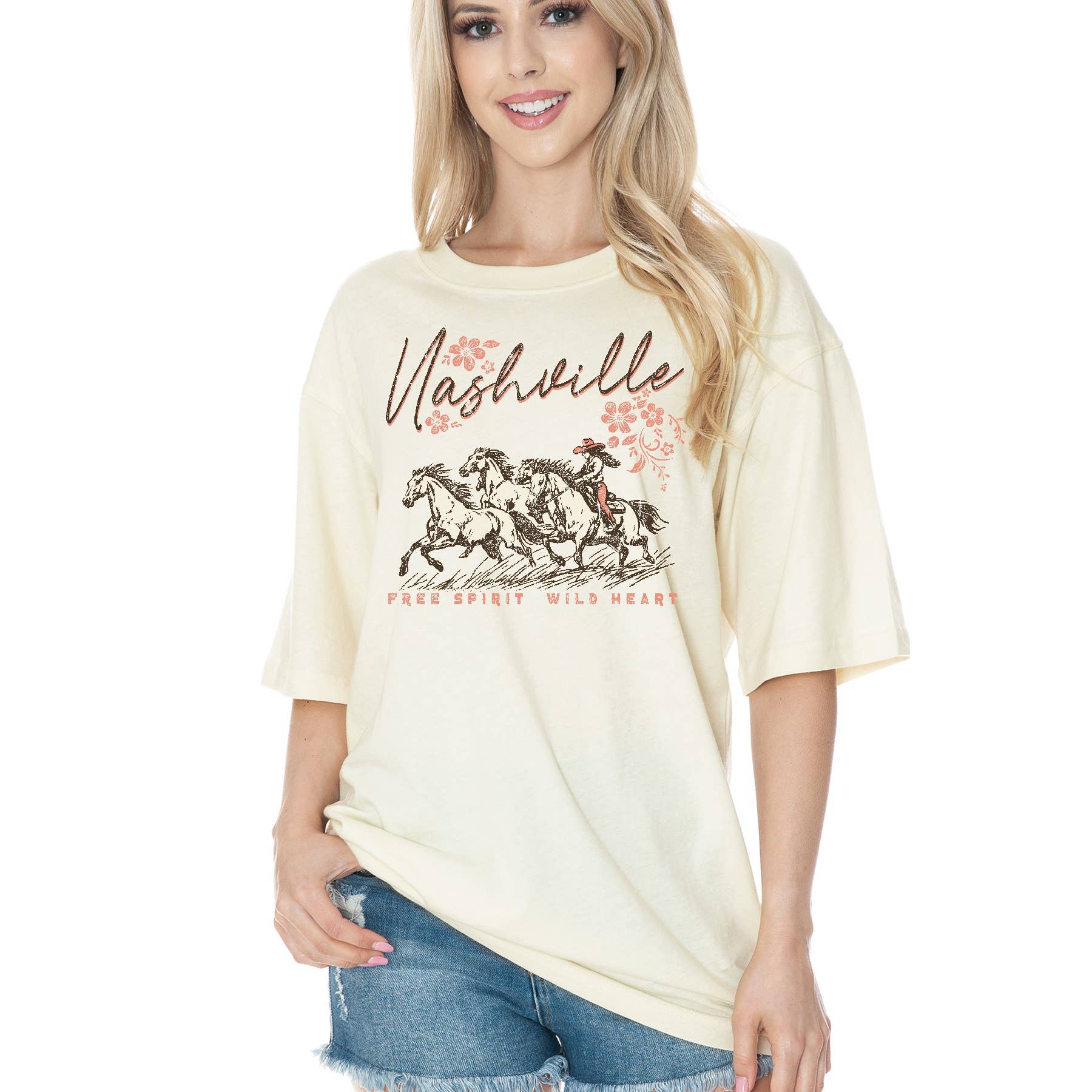 Nashville Free Spirit Oversized - Adult & Kids T-Shirts, Sweatshirts & Hoodies apparel design preview 1