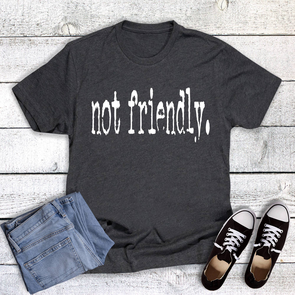 Funny Not Friendly Graphic - Adult & Kids T-Shirts, Sweatshirts & Hoodies apparel design preview 1