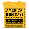 Presidential Embarrassment - Adult & Kids T-Shirts, Sweatshirts & Hoodies apparel design preview 1