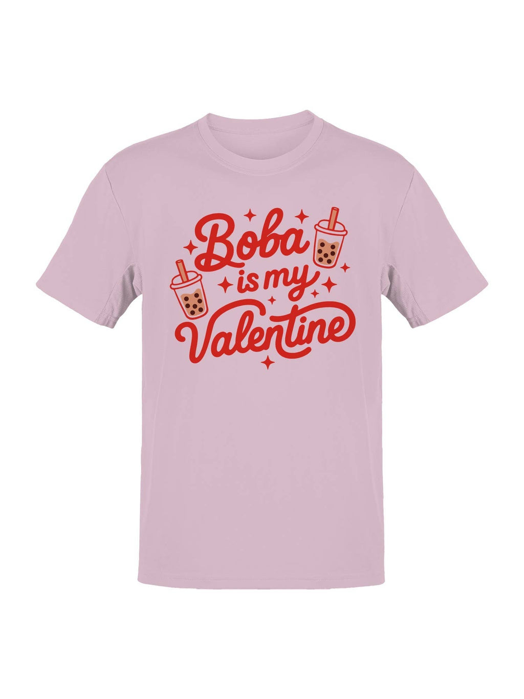 Boba Is My Valentine Design Men's - Adult & Kids T-Shirts, Sweatshirts & Hoodies apparel design preview 1