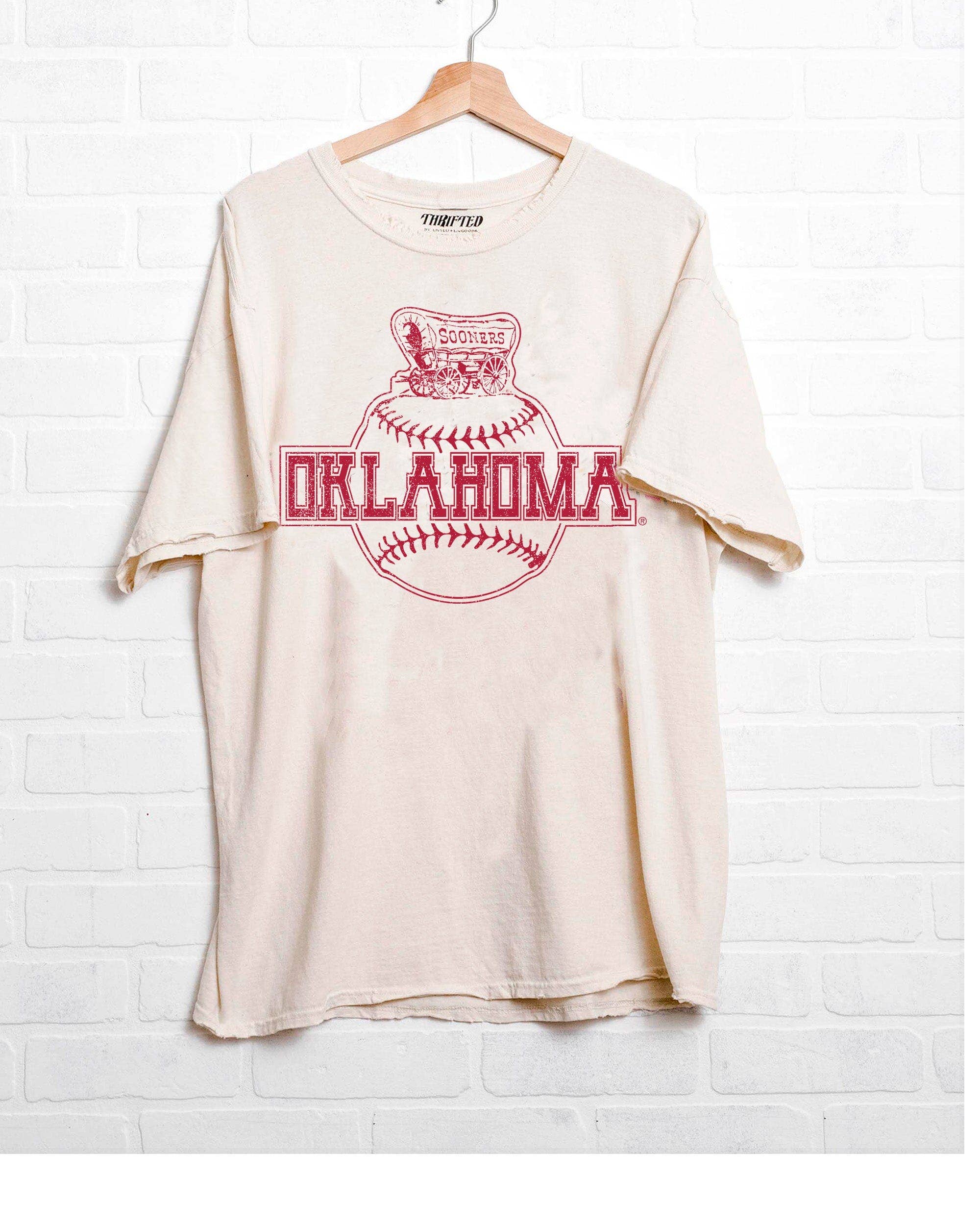 Ou Oklahoma Sooners Mascot Baseball Off White - Adult & Kids T-Shirts, Sweatshirts & Hoodies apparel design preview 1