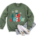 Christmas Folk Art Polar Bear - Adult & Kids T-Shirts, Sweatshirts & Hoodies apparel design preview 1