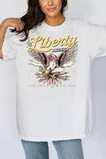 Women Liberty Graphic Print Oversize Loose Fit Top - Adult & Kids T-Shirts, Sweatshirts & Hoodies apparel design preview 1
