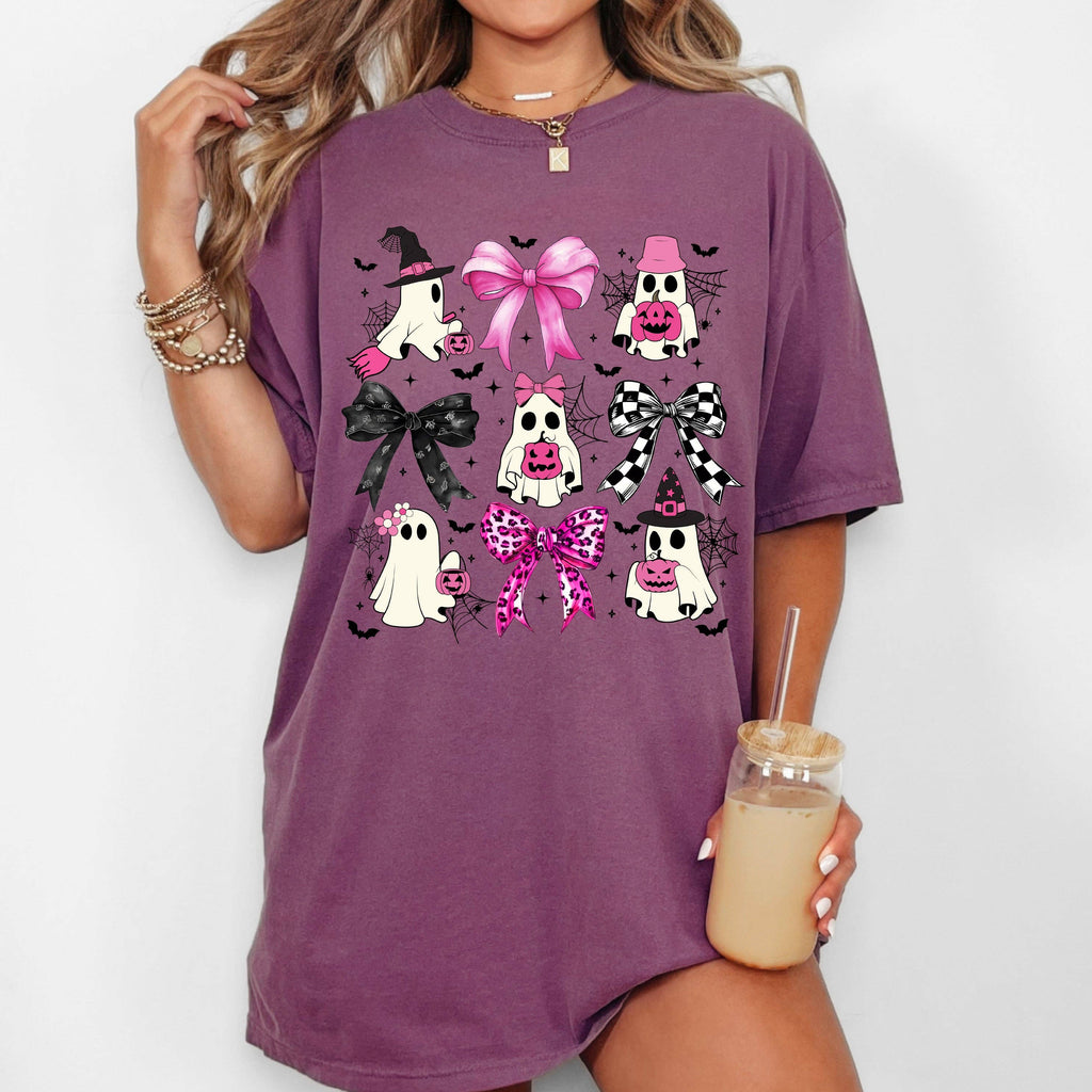 Coquette, Bow, Cowboy Ghost Vintage Western Halloween - Adult & Kids T-Shirts, Sweatshirts & Hoodies apparel design preview 1
