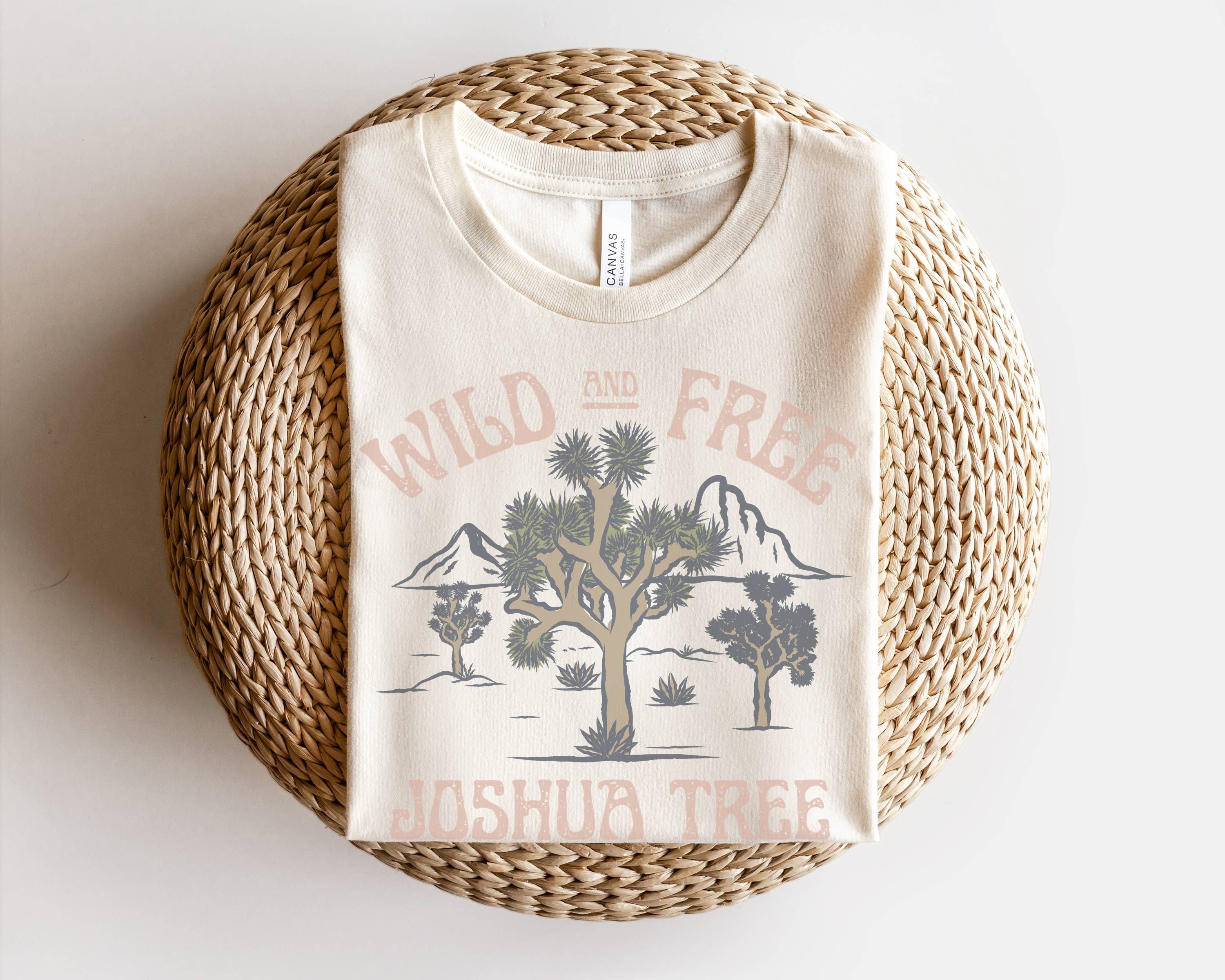 Wild and Free Joshua Tree Graphic Women's Western - Adult & Kids T-Shirts, Sweatshirts & Hoodies apparel design preview 1