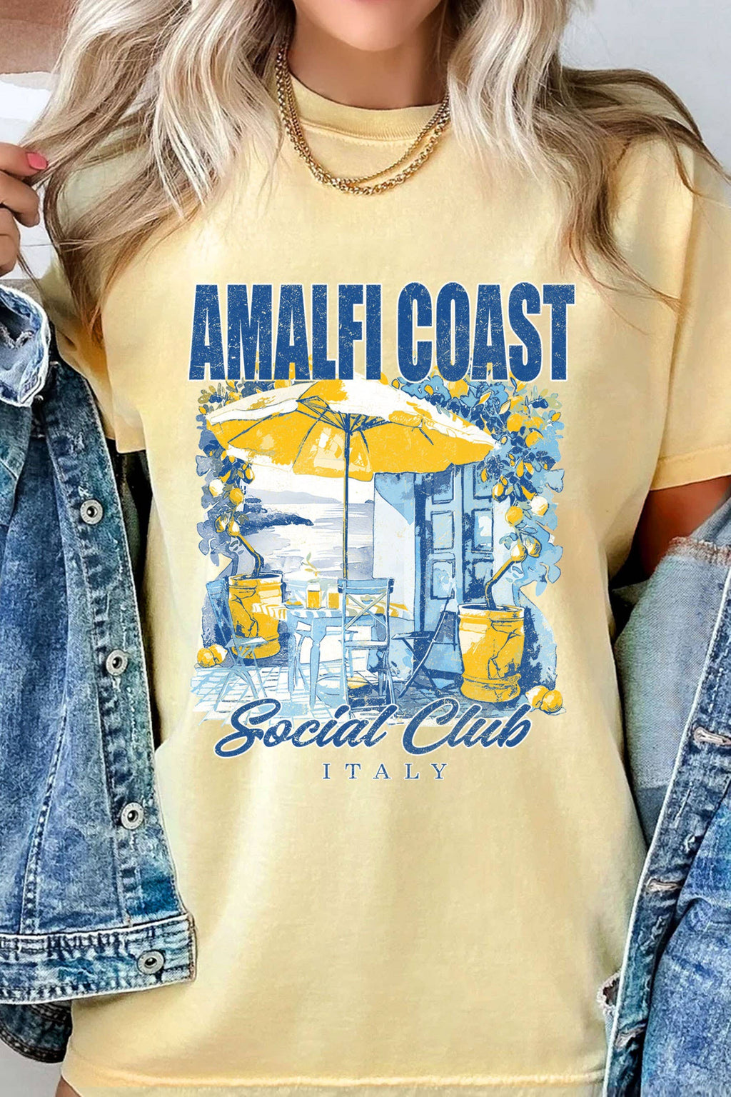 Amalfi Coast Italy Social Club Graphic - Adult & Kids T-Shirts, Sweatshirts & Hoodies apparel design preview 1