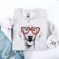 Weimaraner, Pet, Dog Breed, Valentine's - Adult & Kids T-Shirts, Sweatshirts & Hoodies apparel design preview 1