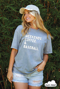 Weekends Coffee Puff Print Mineral Graphic Top - Adult & Kids T-Shirts, Sweatshirts & Hoodies apparel design preview 1