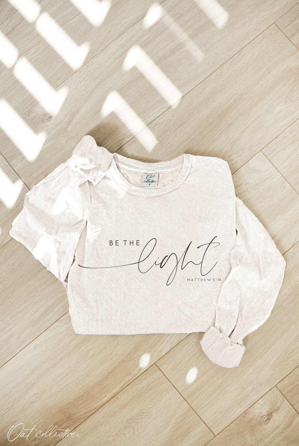 Be the Light Mineral Washed Graphic - Adult & Kids T-Shirts, Sweatshirts & Hoodies apparel design preview 1
