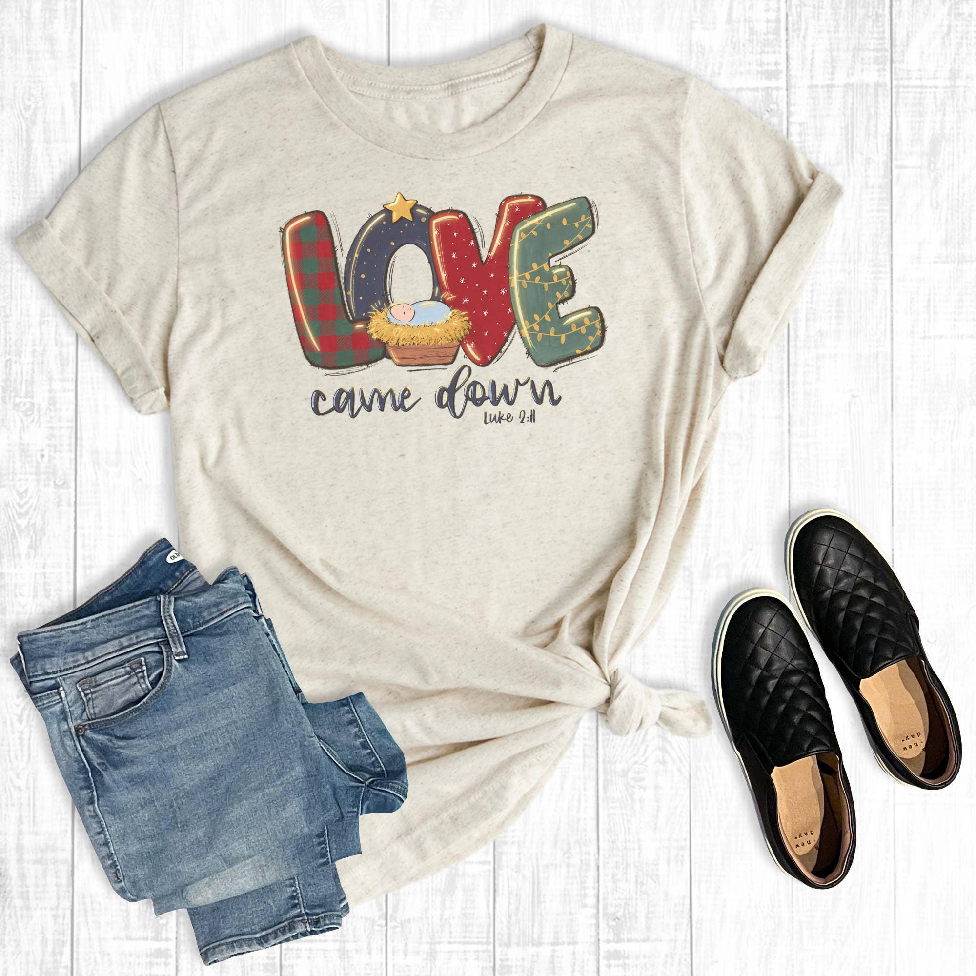Love Came Down - Adult & Kids T-Shirts, Sweatshirts & Hoodies apparel design preview 1