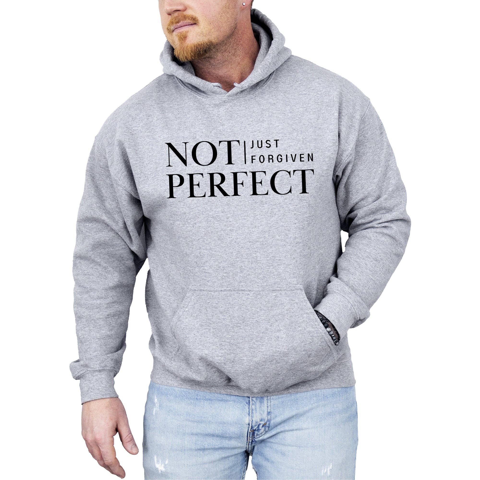 Not Perfect, Just Forgiven, Christian Religious Jesus - Adult & Kids T-Shirts, Sweatshirts & Hoodies apparel design preview 1