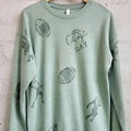 All Over Hand Stamped Designed Graphic -Game Day - Adult & Kids T-Shirts, Sweatshirts & Hoodies apparel design preview 1