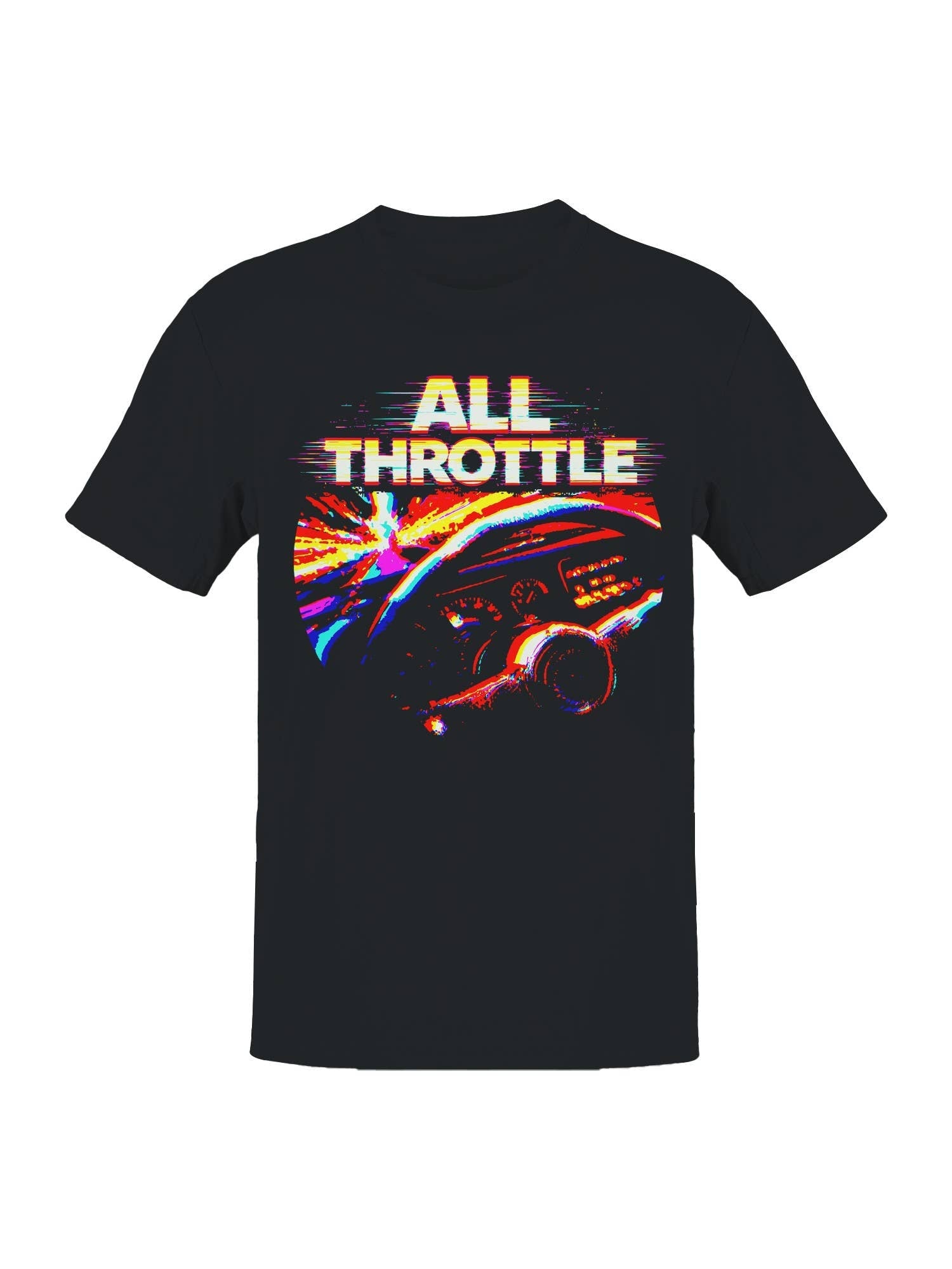 All Throttle Retro Drive Art Men's - Adult & Kids T-Shirts, Sweatshirts & Hoodies apparel design preview 1