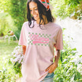 Checkered Mama Pink and Green Retro Comfort Colors - Adult & Kids T-Shirts, Sweatshirts & Hoodies apparel design preview 1