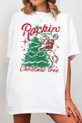 Rockin' Around the Christmas Tree Oversized Graphic - Adult & Kids T-Shirts, Sweatshirts & Hoodies apparel design preview 1
