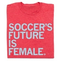 Soccer's Future Is Female Red - Adult & Kids T-Shirts, Sweatshirts & Hoodies apparel design preview 1