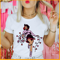 Valentine Cowgirl- White - Adult & Kids T-Shirts, Sweatshirts & Hoodies apparel design preview 1