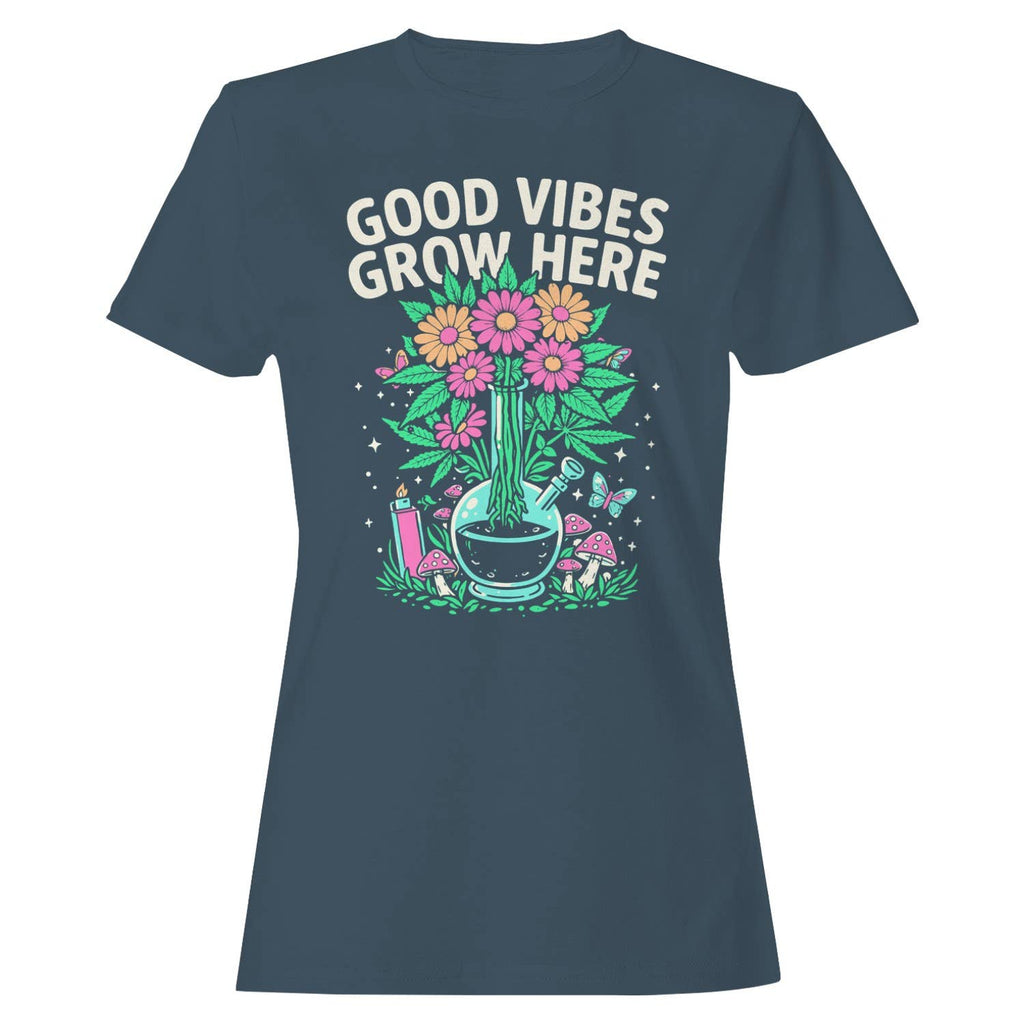 Good Vibes Grow Women's - Adult & Kids T-Shirts, Sweatshirts & Hoodies apparel design preview 1