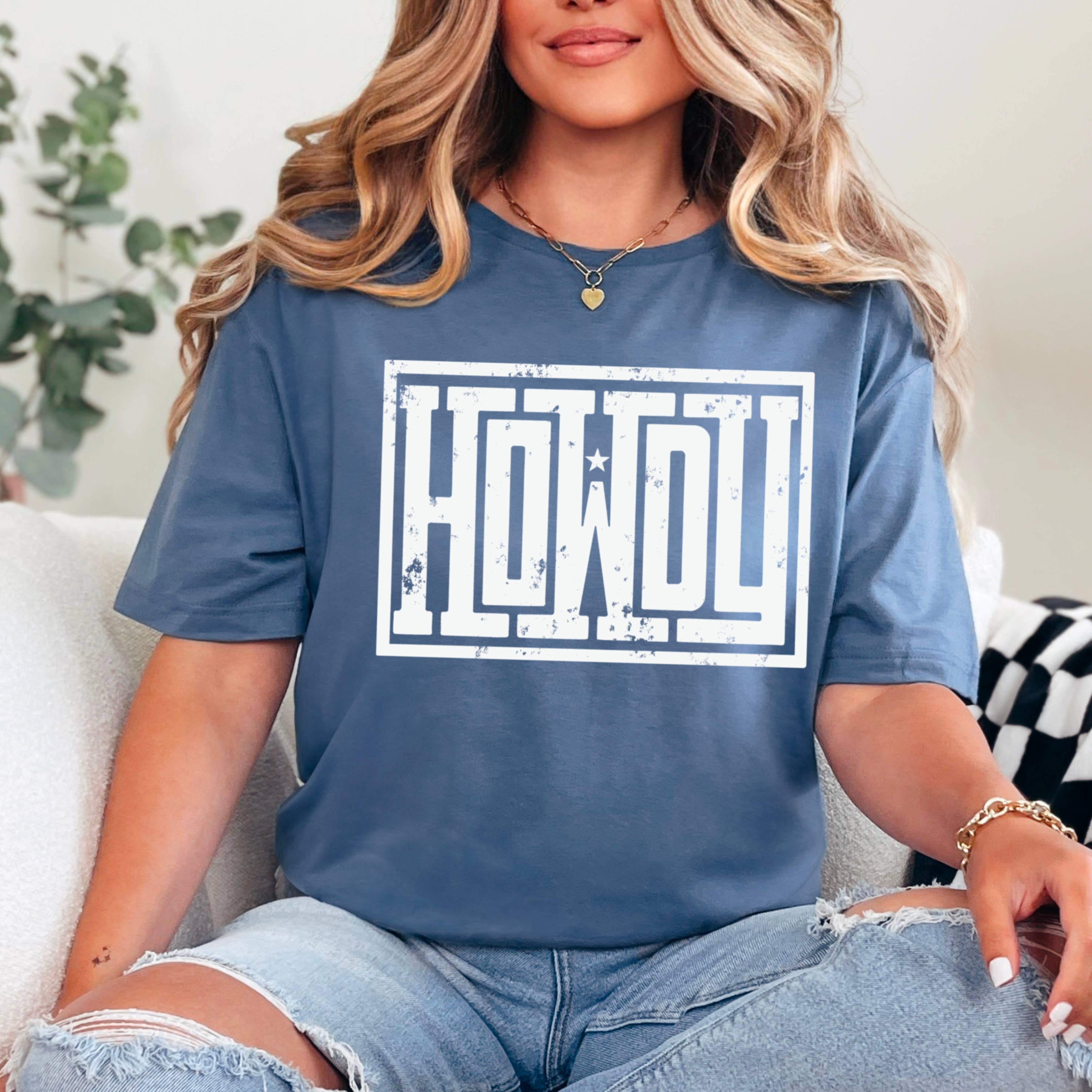 Howdy Western Graphic Gildan - Adult & Kids T-Shirts, Sweatshirts & Hoodies apparel design preview 1