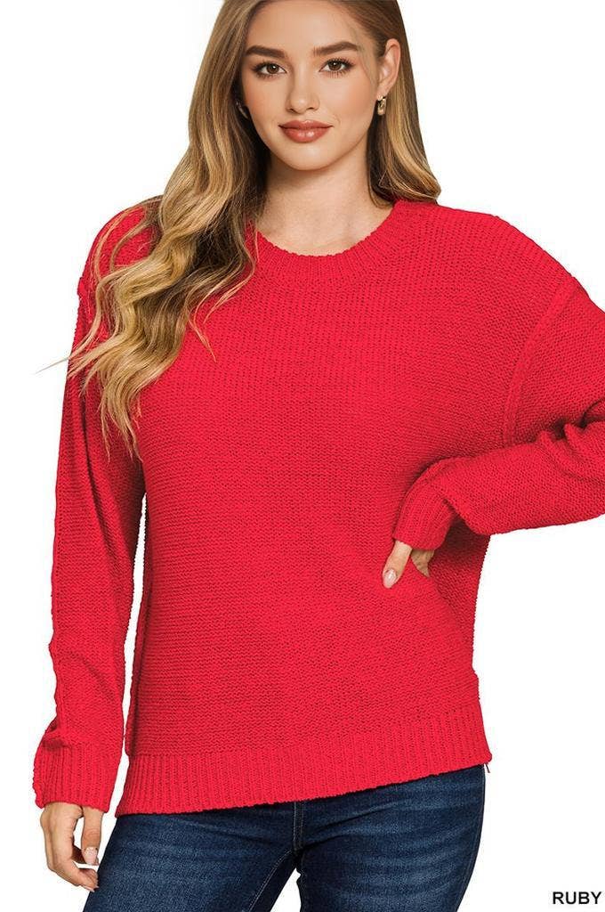 1016 Exposed Seam Round Neck Sweater SI-28188 - Adult & Kids T-Shirts, Sweatshirts & Hoodies apparel design preview 1