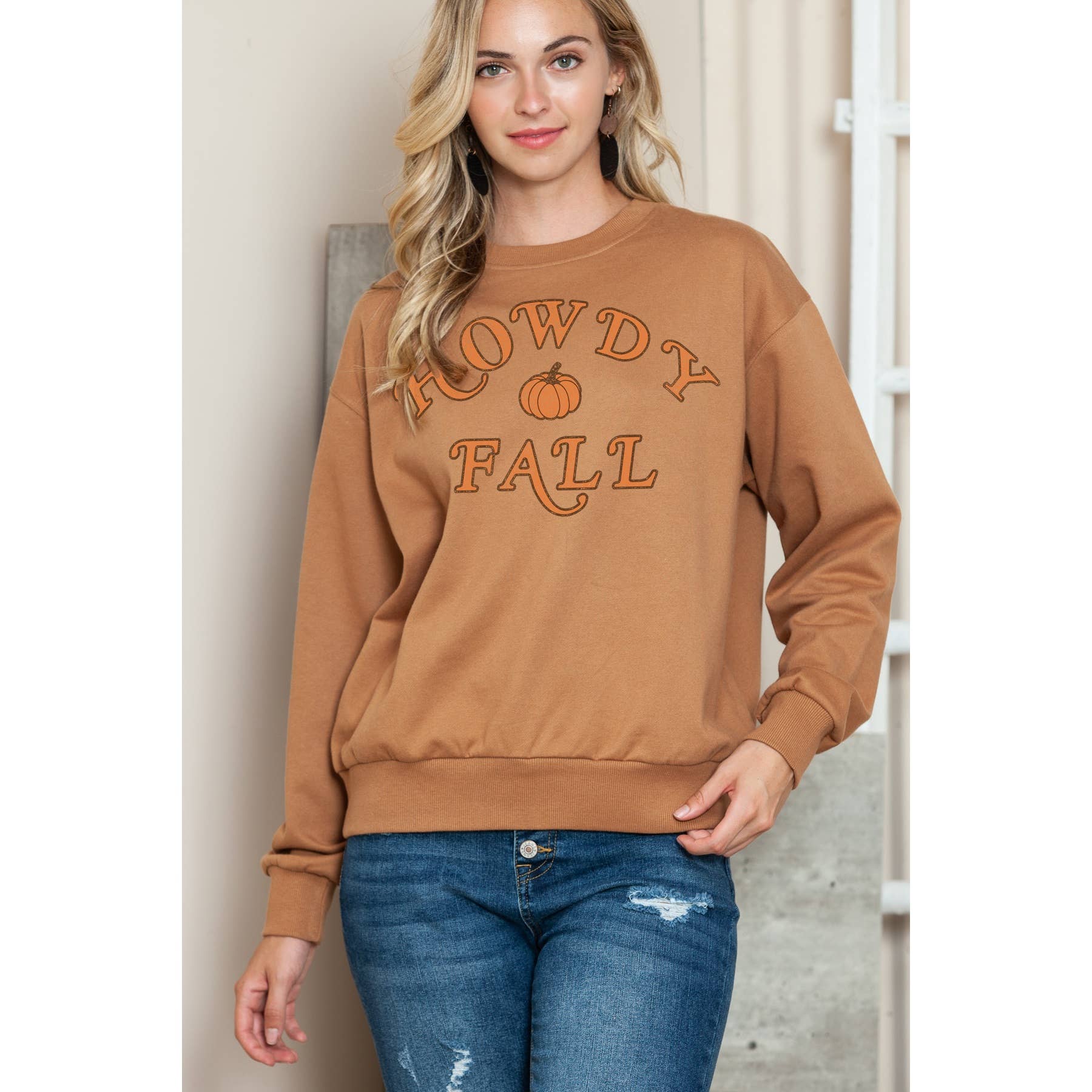 Howdy Fall Crewneck - Adult & Kids T-Shirts, Sweatshirts & Hoodies apparel design preview 1