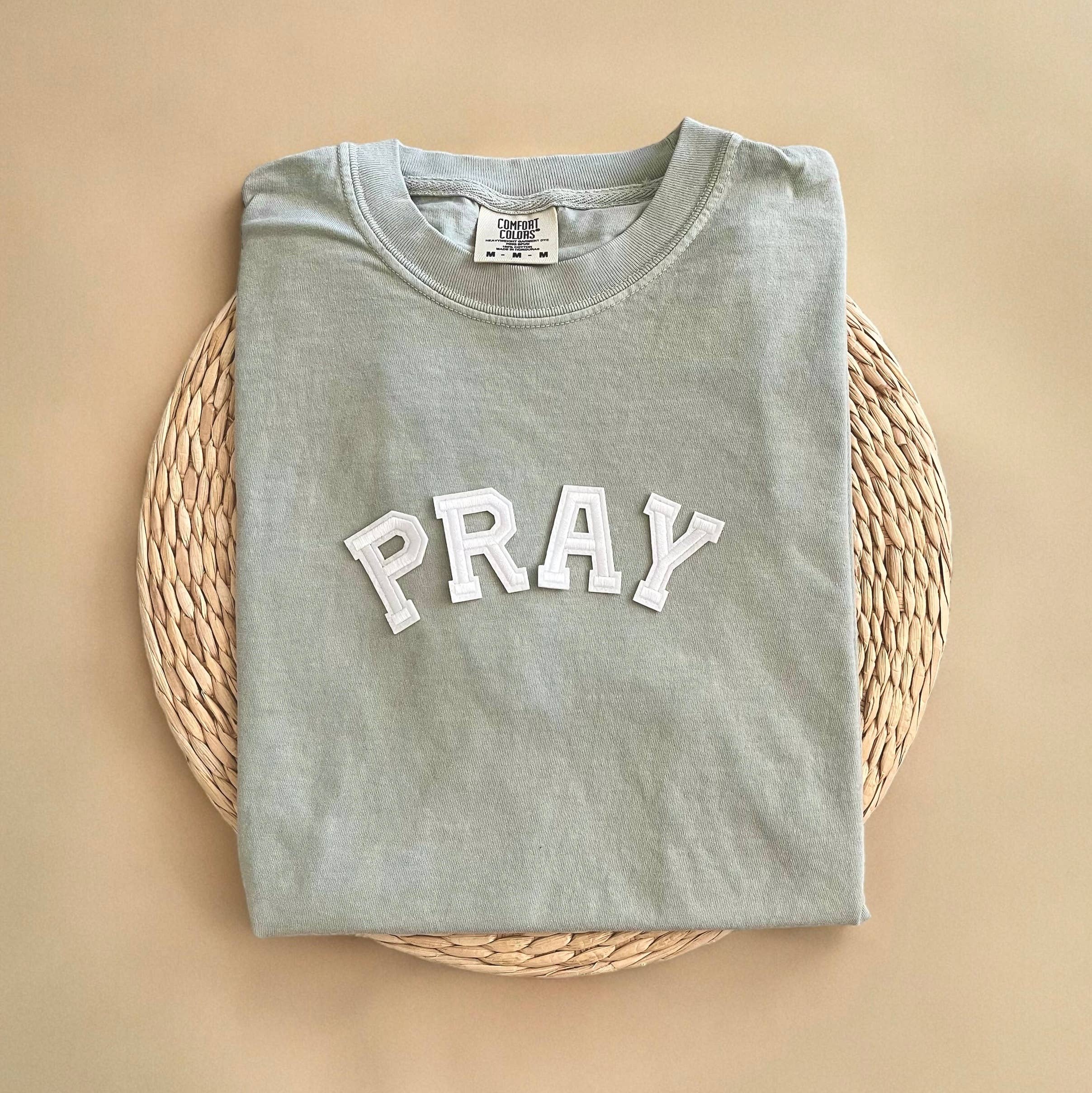Comfort Colors Pray Christian - Adult & Kids T-Shirts, Sweatshirts & Hoodies apparel design preview 1