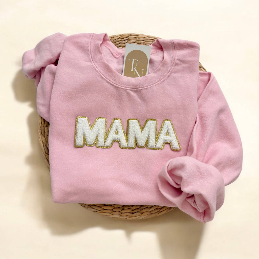 Chenille Mama Crewneck Mothers Day Gifts - Adult & Kids T-Shirts, Sweatshirts & Hoodies apparel design preview 1