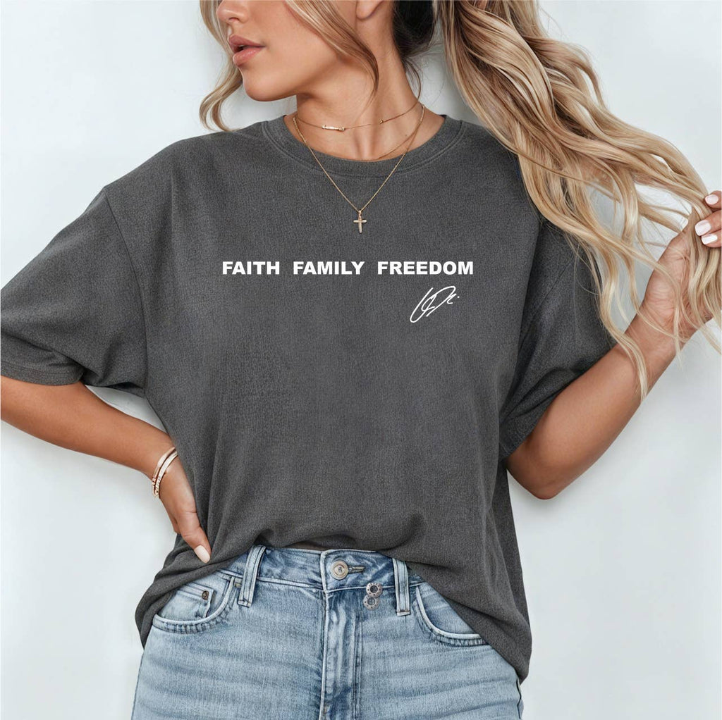 Faith Family Freedom Premium Charlie Kirk - Adult & Kids T-Shirts, Sweatshirts & Hoodies apparel design preview 1