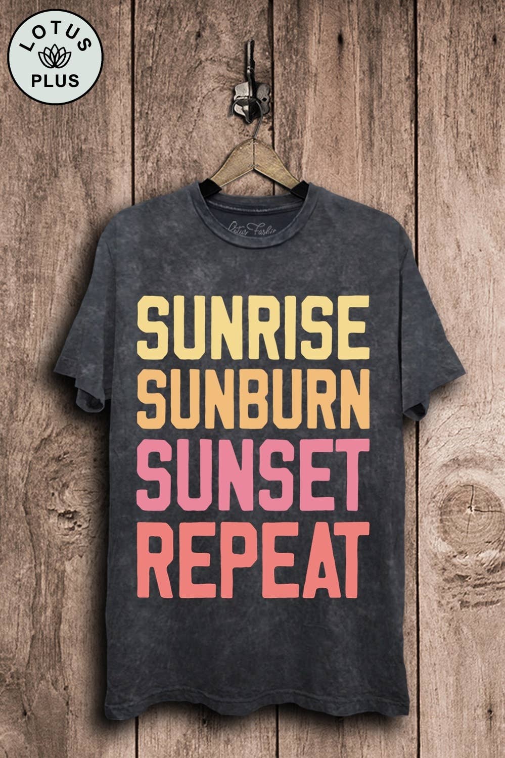 Sunrise Sunburn Sunset Repeat Graphic Top - Adult & Kids T-Shirts, Sweatshirts & Hoodies apparel design preview 1