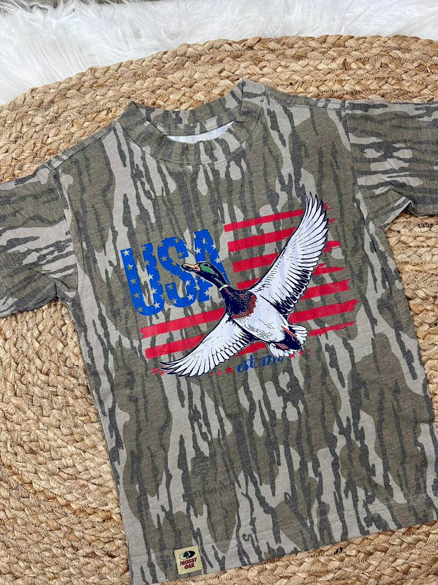 USA Flag Mallard Graphic Dtf - Adult & Kids T-Shirts, Sweatshirts & Hoodies apparel design preview 1