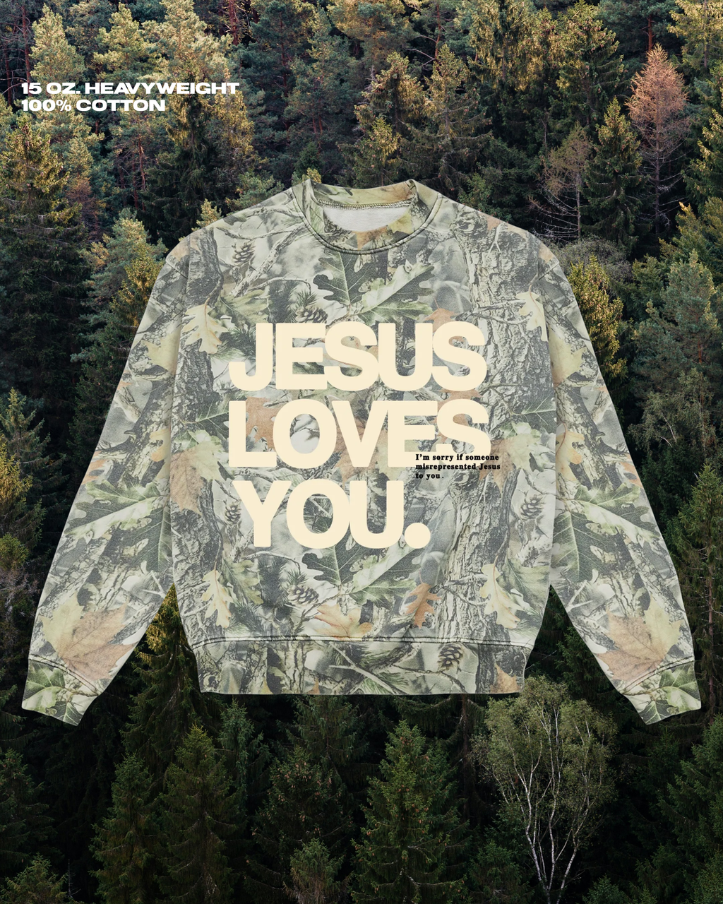 Lmtd 15 oz. Heavyweight Camo Crew {Pre-Order} - Adult & Kids T-Shirts, Sweatshirts & Hoodies apparel design preview 1