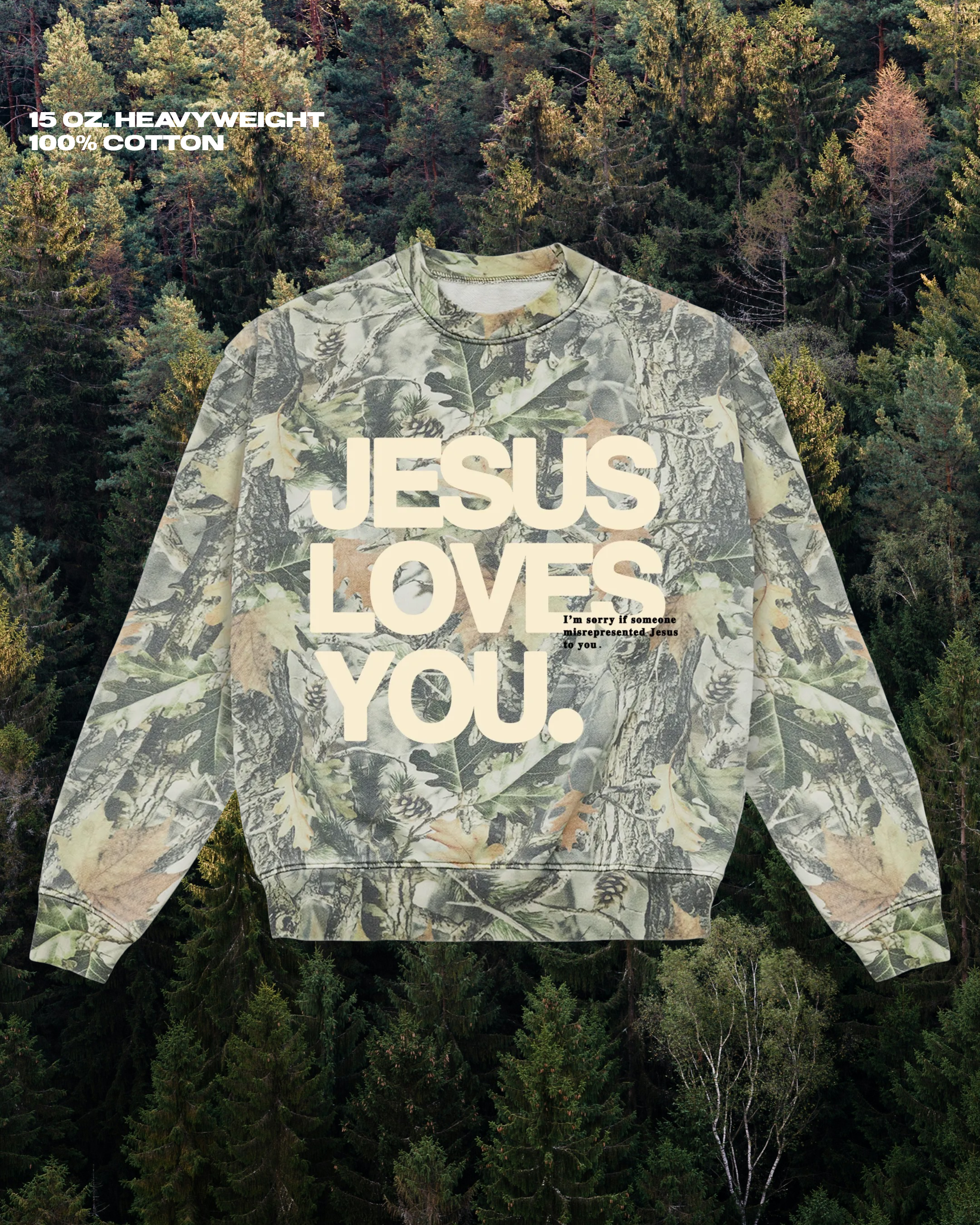 Lmtd 15 oz. Heavyweight Camo Crew {Pre-Order} - Adult & Kids T-Shirts, Sweatshirts & Hoodies apparel design preview 1