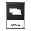Omaha, Nebraska Outline Postcard - Adult & Kids T-Shirts, Sweatshirts & Hoodies apparel design preview 1