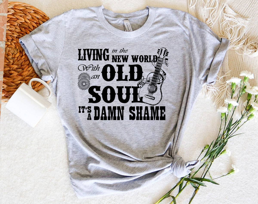 Old Soul Oliver Anthony Inspired Lyric - Adult & Kids T-Shirts, Sweatshirts & Hoodies apparel design preview 1