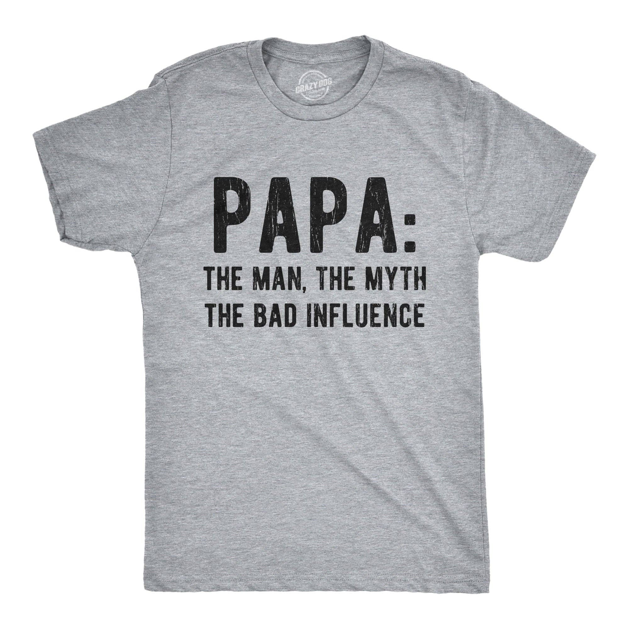 Papa the Man Myth Legend Men's - Adult & Kids T-Shirts, Sweatshirts & Hoodies apparel design preview 1