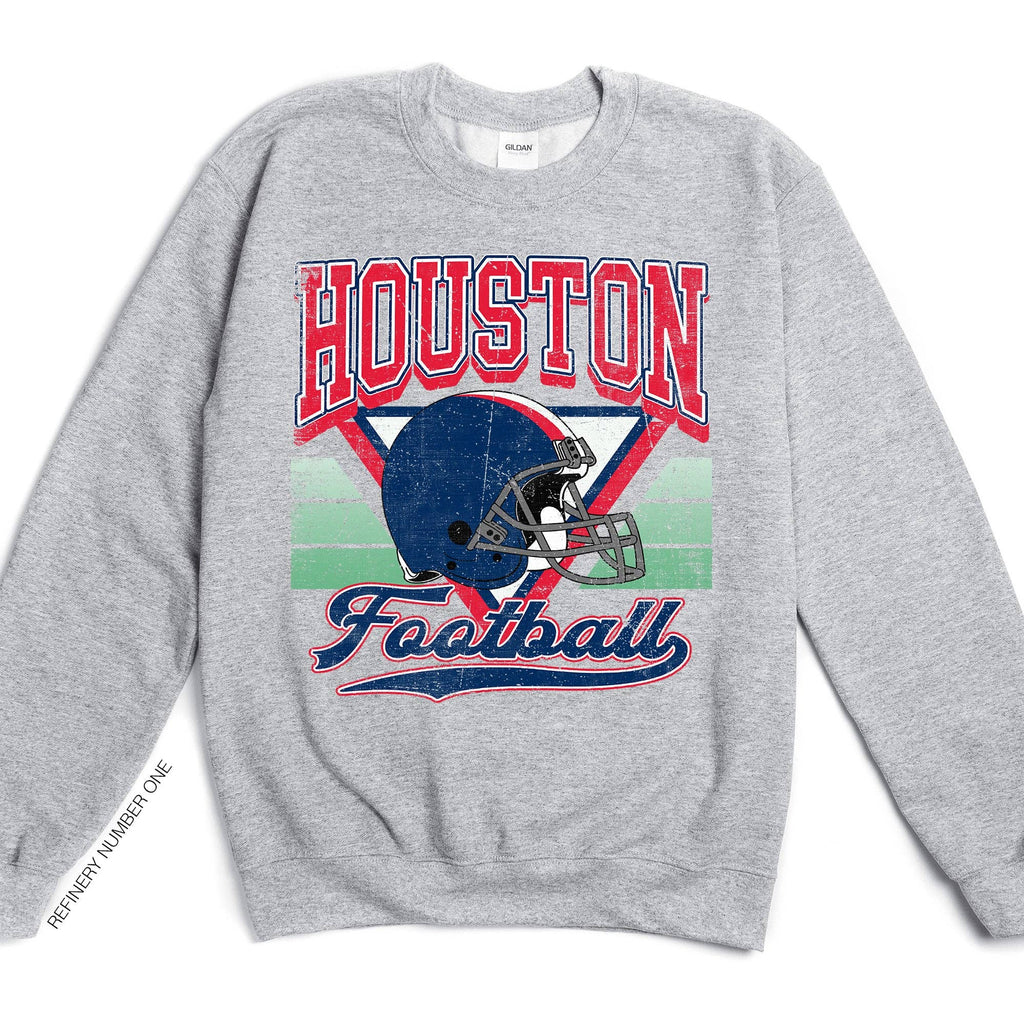 Houston Football, Season, Game Day, Sports - Adult & Kids T-Shirts, Sweatshirts & Hoodies apparel design preview 1