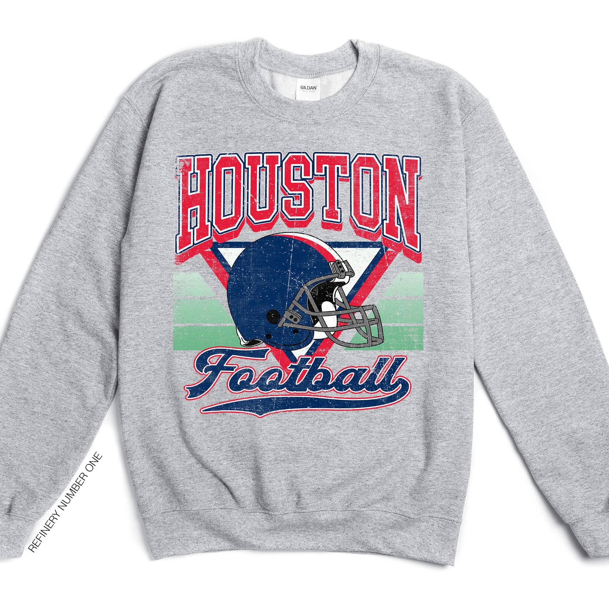 Houston Football, Season, Game Day, Sports - Adult & Kids T-Shirts, Sweatshirts & Hoodies apparel design preview 1