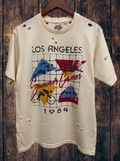 Summer Games Los Angeles 1984 Distressed 80's Vintage - Adult & Kids T-Shirts, Sweatshirts & Hoodies apparel design preview 1
