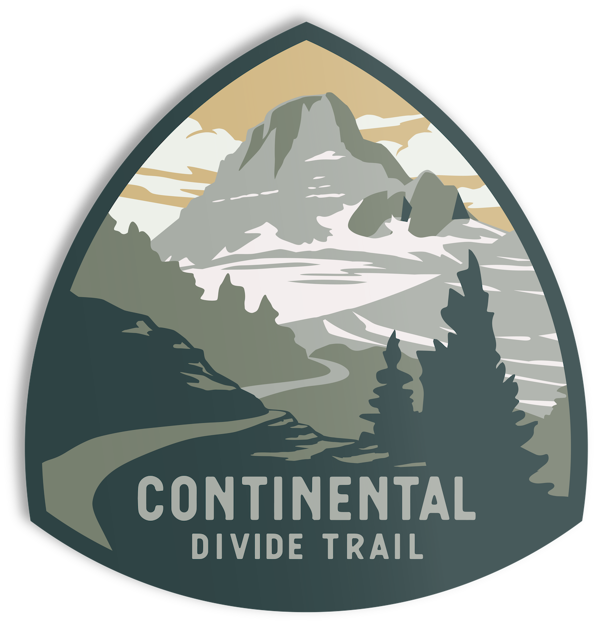 Continental Divide Trail Sticker - Adult & Kids T-Shirts, Sweatshirts & Hoodies apparel design preview 1