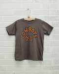 Children's Osu Cowboys Mega Arch Charcoal - Adult & Kids T-Shirts, Sweatshirts & Hoodies apparel design preview 1