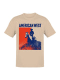 American West Cowboy Silhouette Men's - Adult & Kids T-Shirts, Sweatshirts & Hoodies apparel design preview 1