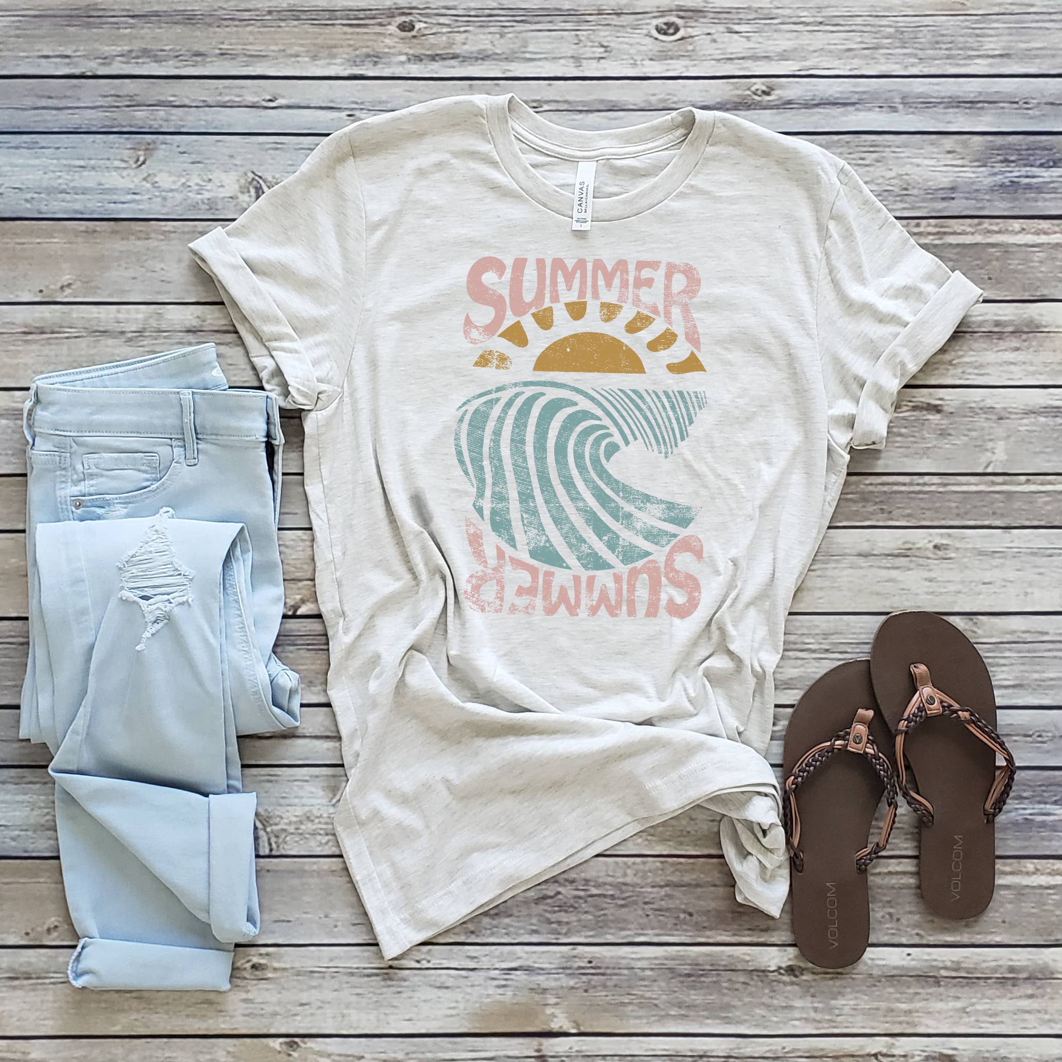 Summer Sunset Beach Sizes XS-2XL - Adult & Kids T-Shirts, Sweatshirts & Hoodies apparel design preview 1