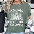 I Like Them Real Thick, Christmas, Retro, Funny - Adult & Kids T-Shirts, Sweatshirts & Hoodies apparel design preview 1