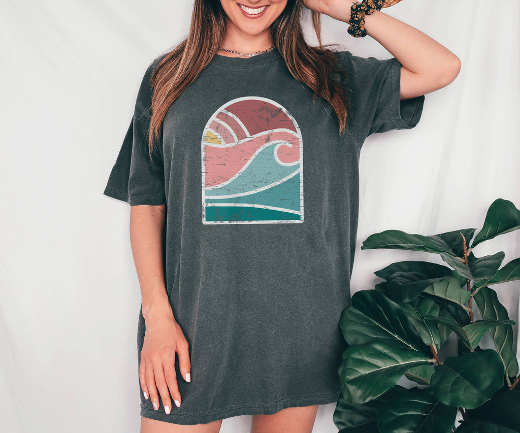 Arched Sunset Summer Beach Sizes S-2XL - Adult & Kids T-Shirts, Sweatshirts & Hoodies apparel design preview 1