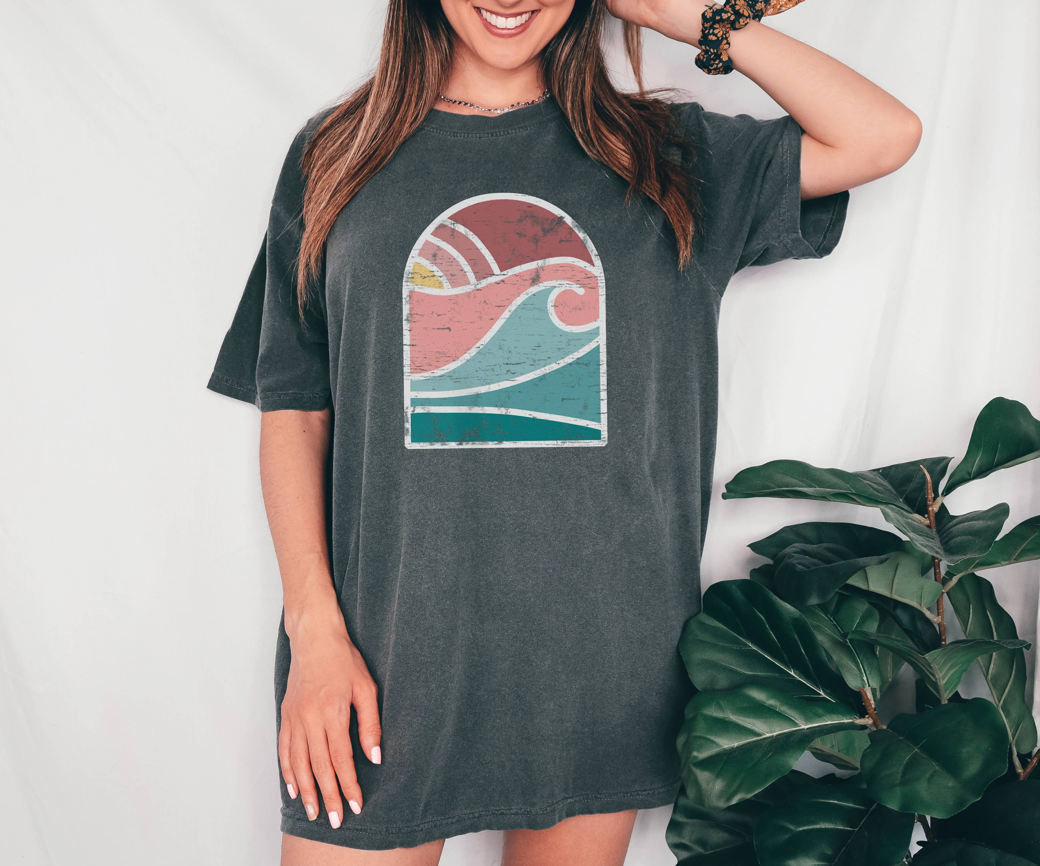 Arched Sunset Summer Beach Sizes S-2XL - Adult & Kids T-Shirts, Sweatshirts & Hoodies apparel design preview 1