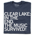 Clear Lake: Music Survived (R) - Adult & Kids T-Shirts, Sweatshirts & Hoodies apparel design preview 1