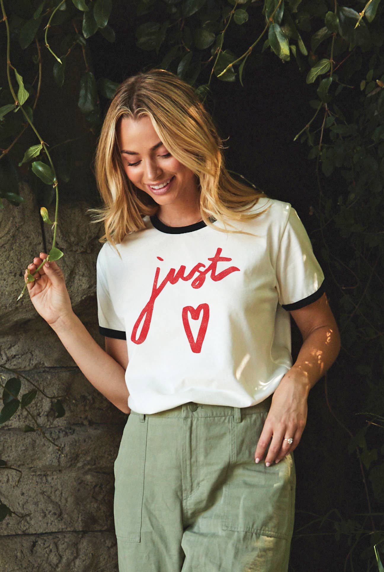 Just Love Ringer Graphic Top - Adult & Kids T-Shirts, Sweatshirts & Hoodies apparel design preview 1