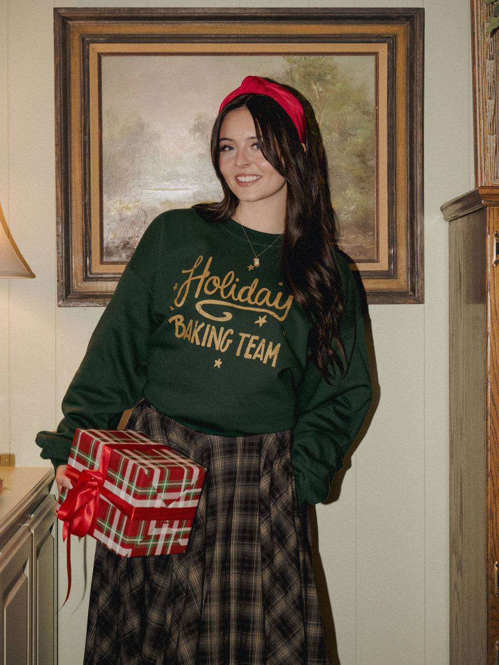 Holiday Baking Team 25 Forest Green - Adult & Kids T-Shirts, Sweatshirts & Hoodies apparel design preview 1